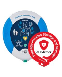 HeartSine samaritan PAD 350P Semi Automatic with AED Armor Cabinet